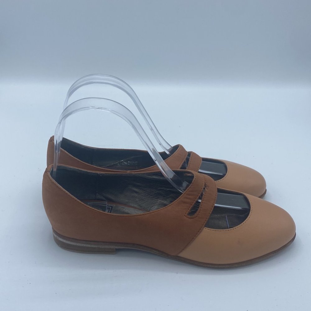 Vintage By Jeffrey Campbell Deposit Brown Loafer Flats